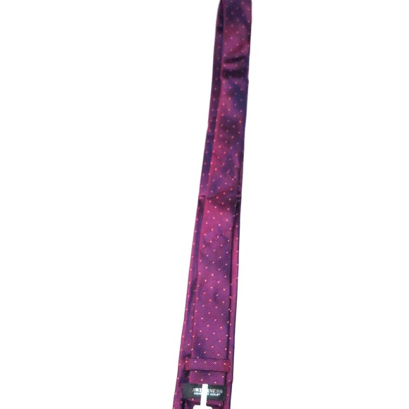 Kenneth Cole Awearness Silk Men's Tie Burgundy Geometric Size X-Long NEW - Picture 6 of 16